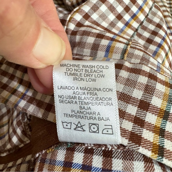 Love Tree Brown Plaid Pleated Mini School Girl Skirt - Picture 3 of 7